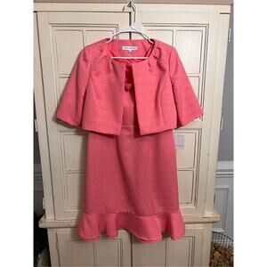 NWT Vintage Nipon Boutique 2 piece set outfit dress jacket pink size 10 Barbie